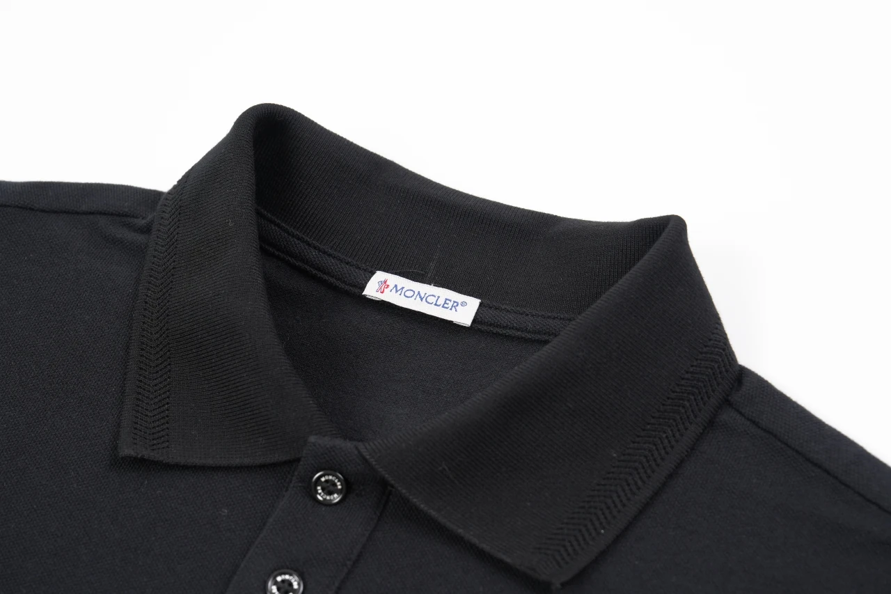 Moncler Black Mini Badge Polo Shirt product photo from LabelPicks