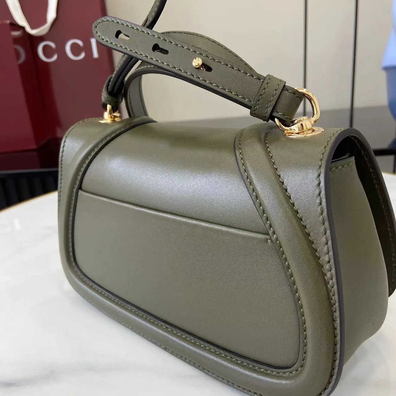 Gucci Green GG Supreme Canvas Crossbody Bag product photo from LabelPicks