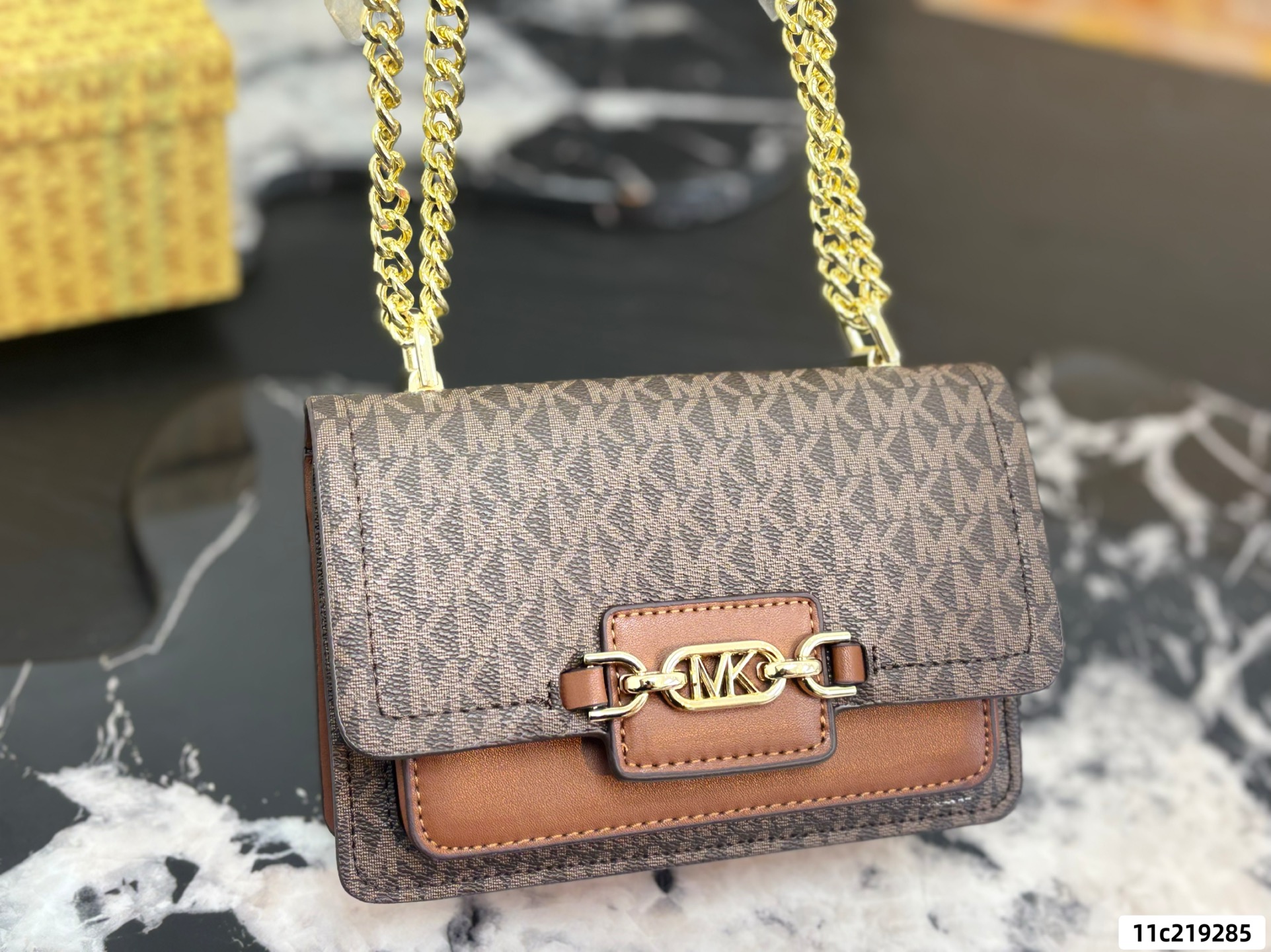 MK Heather Chain Bag