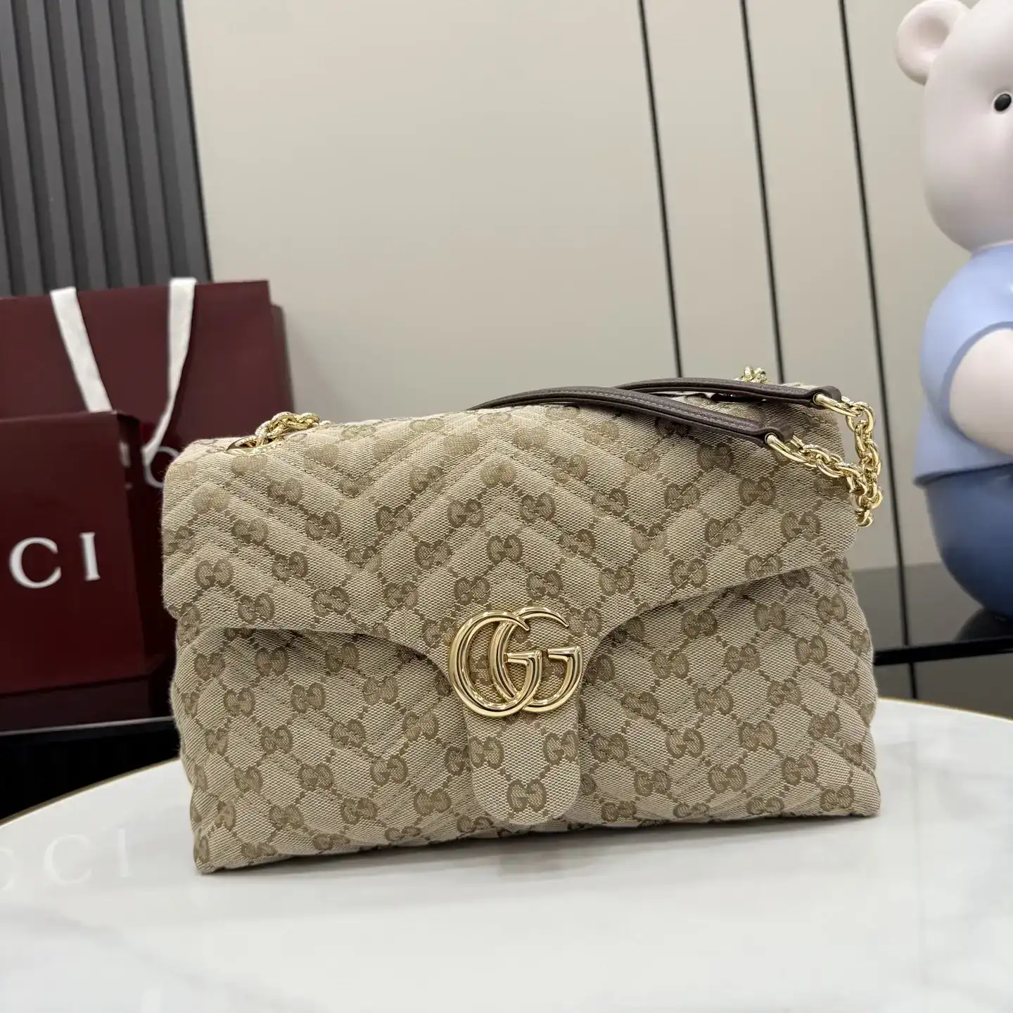 Gucci Brown Generation GG Supreme Canvas Crossbody Bag product photo from LabelPicks