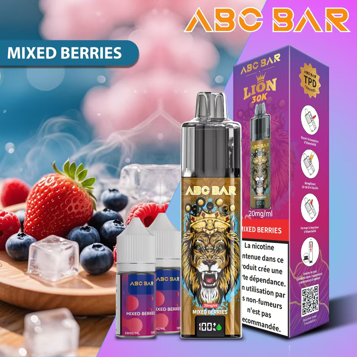 ABC Bar 30K Disposable Vape (2%, 30000 Puffs)