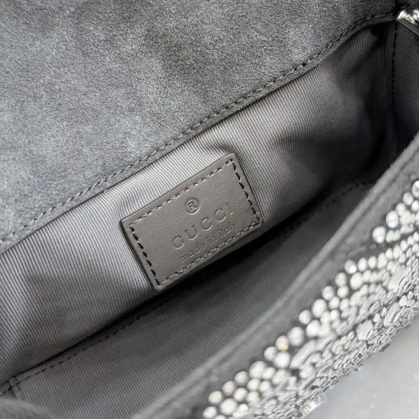 Gucci Grey Marmont GG Supreme Canvas Crossbody Bag product photo from LabelPicks
