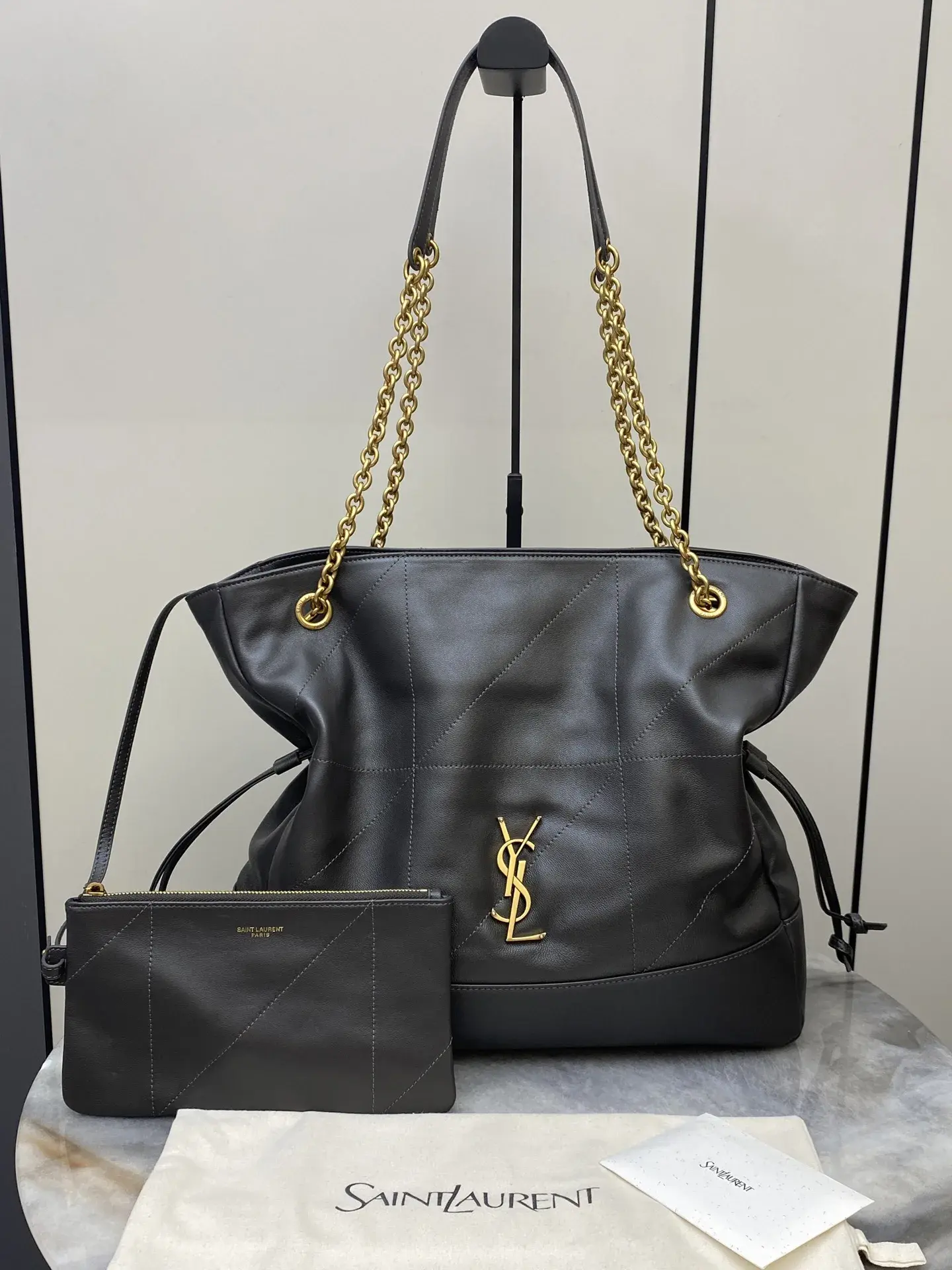 Saint Laurent Lambskin Jamie Bucket Bag product photo from LabelPicks