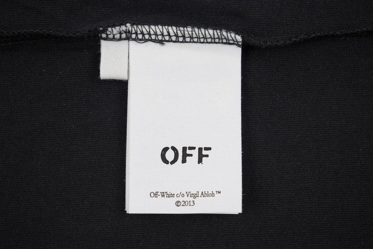 Off-White Black Pink Purple Spray Arrow T-Shirt product photo from LabelPicks