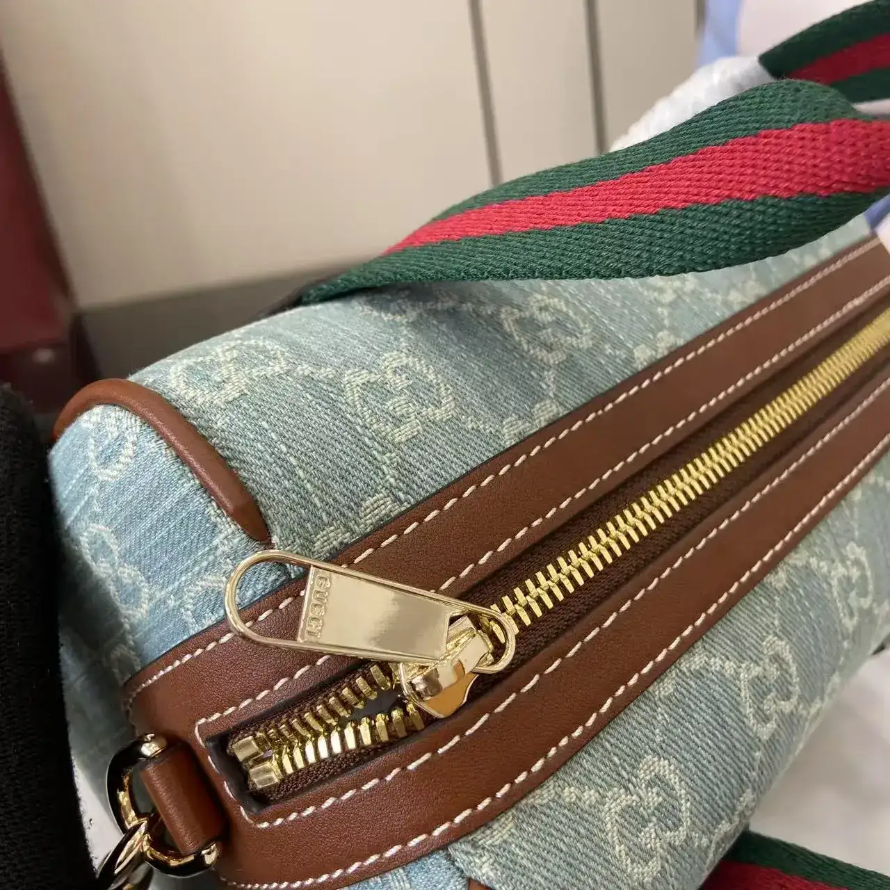 Gucci Canvas and Leather Top Handle Bag product photo from LabelPicks