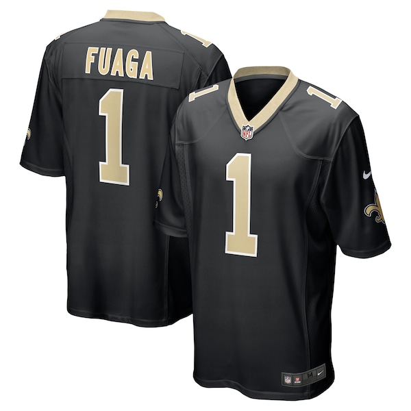 Taliese Fuaga New Orleans Saints Nike 2024 NFL Draft First Round Pick Player Game Jersey - Black