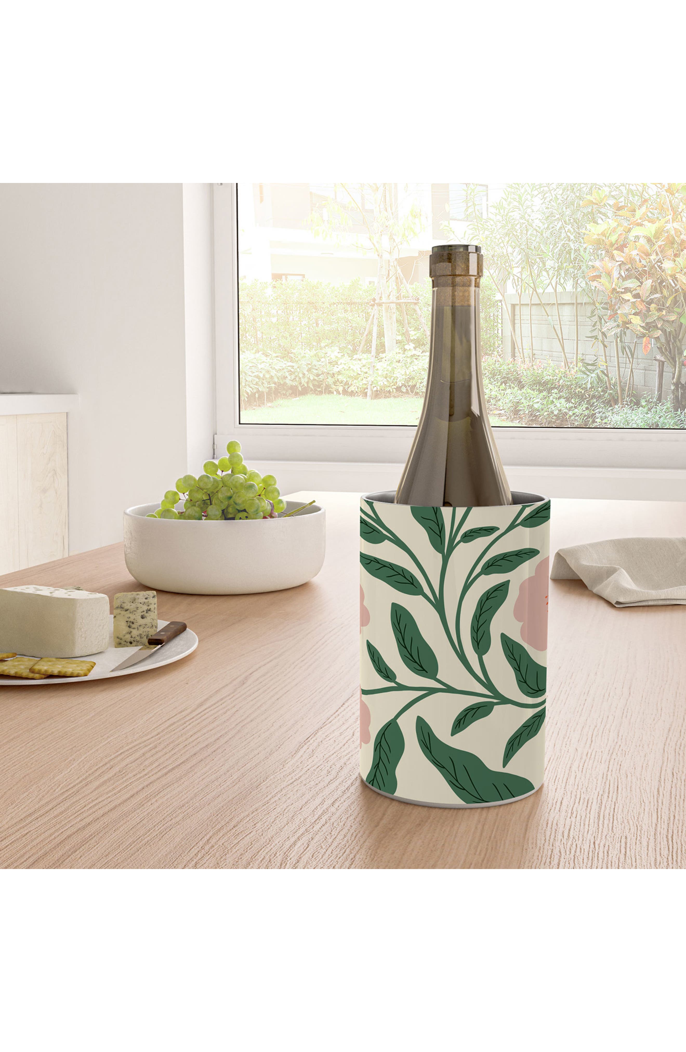 Deny Designs Blooms Stainless Steel Wine Chiller
