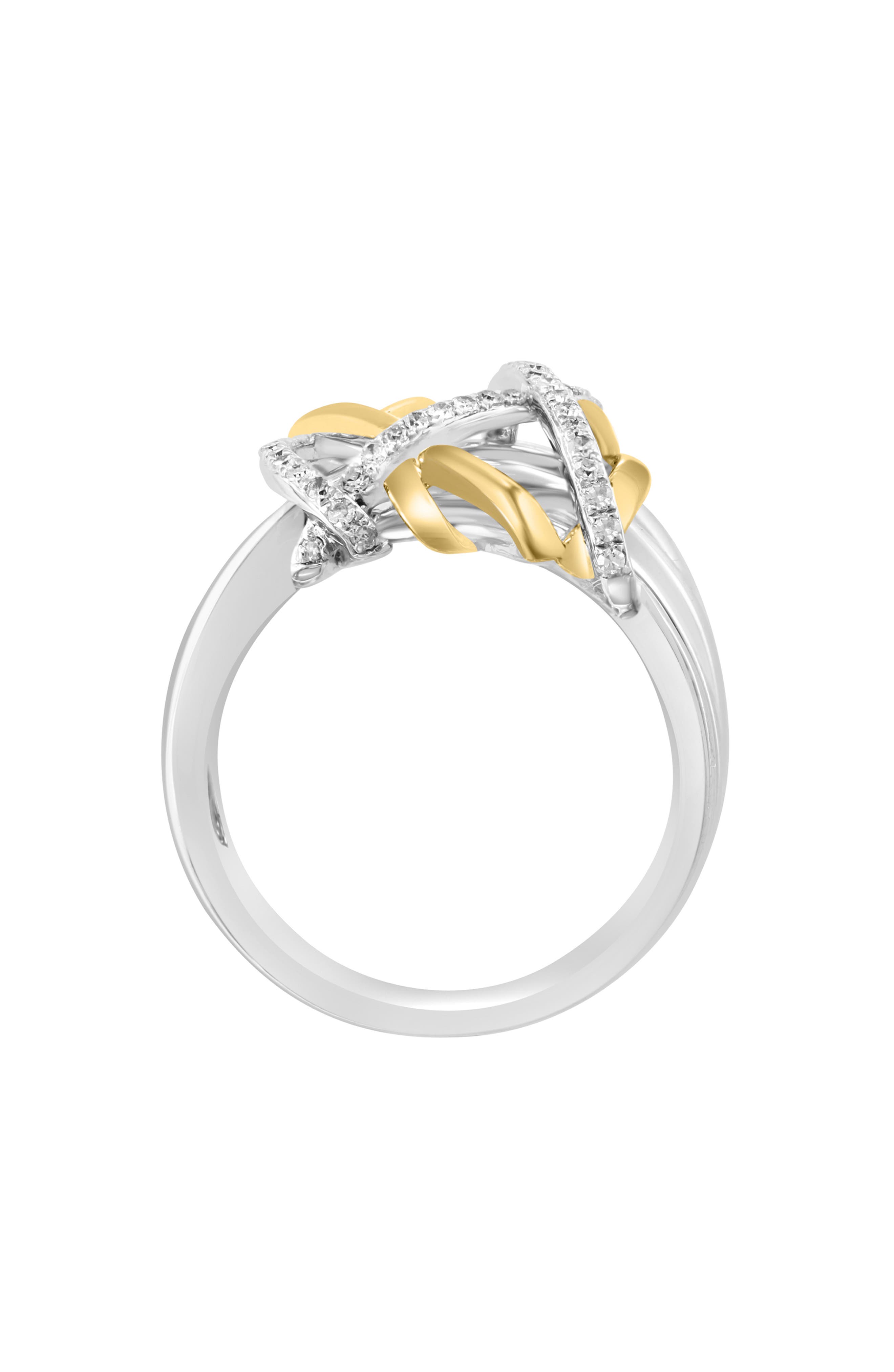 EFFY Sterling Silver Diamond Ring - 0.25 ctw