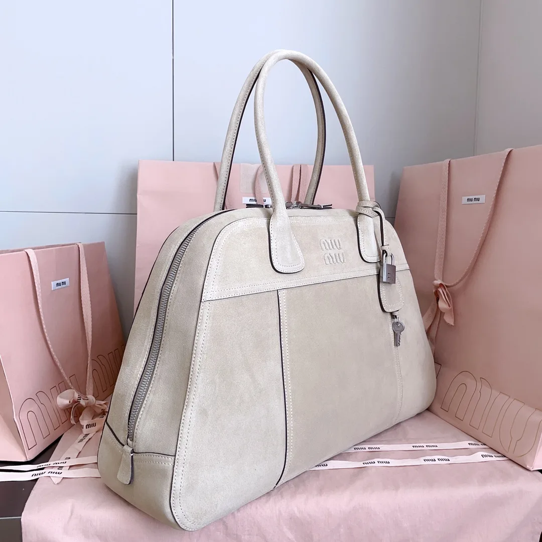 Miu Miu Vivant Suede Leather Top Handle Bag product photo from LabelPicks