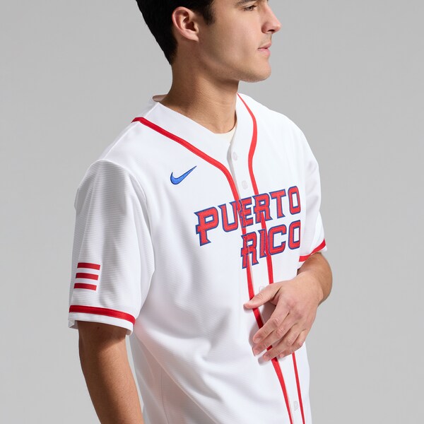 Puerto Rico Baseball Nike 2026 World Baseball Classic Home Stadium Jersey - White