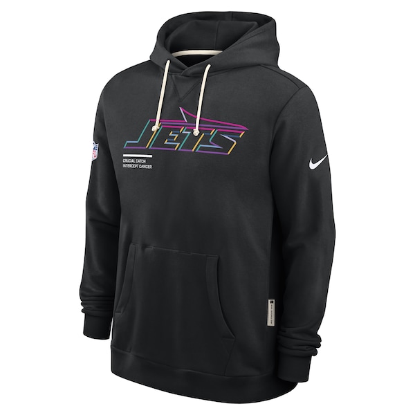 New York Jets Nike 2025 NFL Crucial Catch Sideline Standard Issue Dri-FIT Hoodie - Black