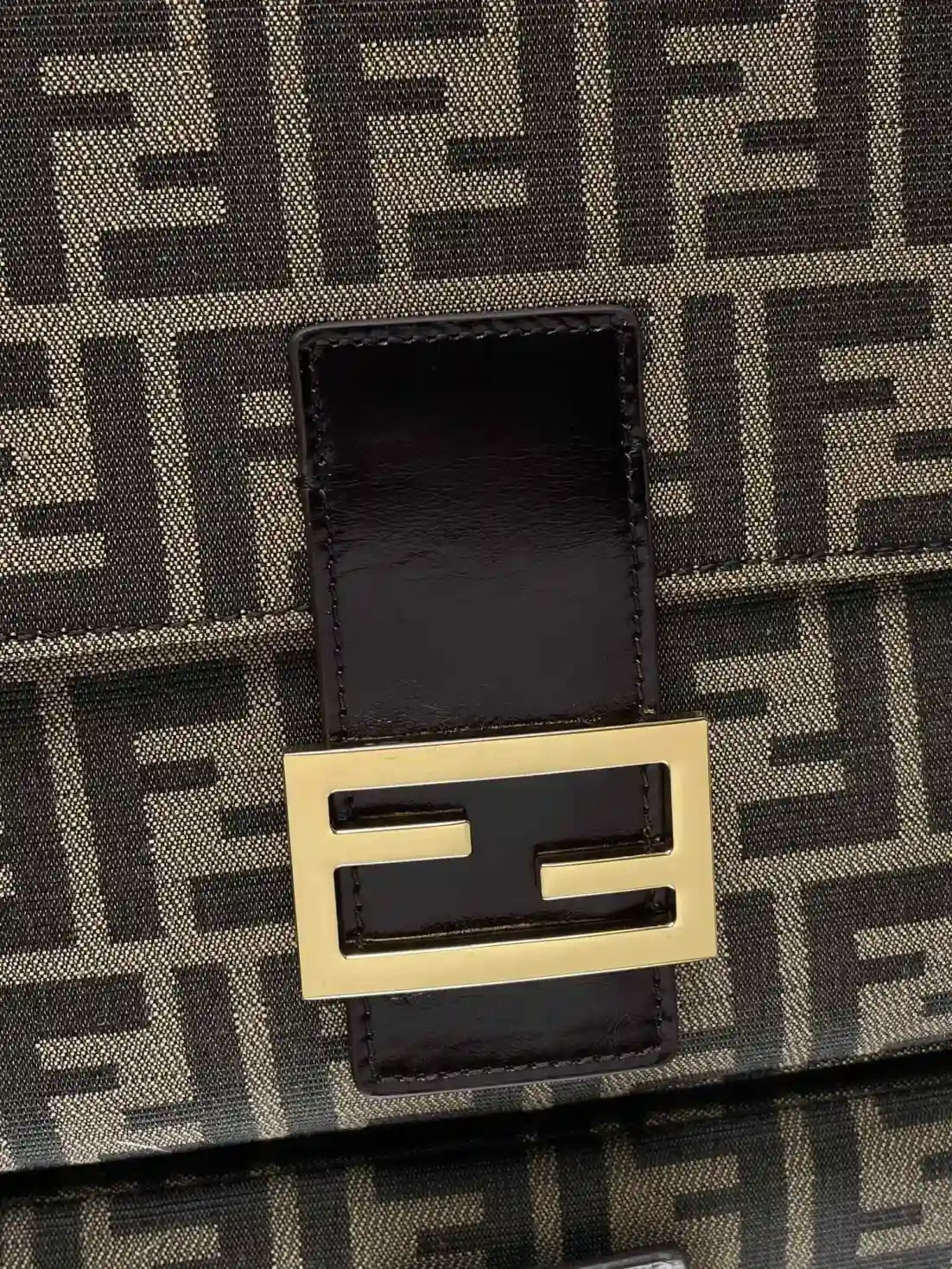 Fendi Baguette Brown Calfskin Shoulder Bag product photo from LabelPicks
