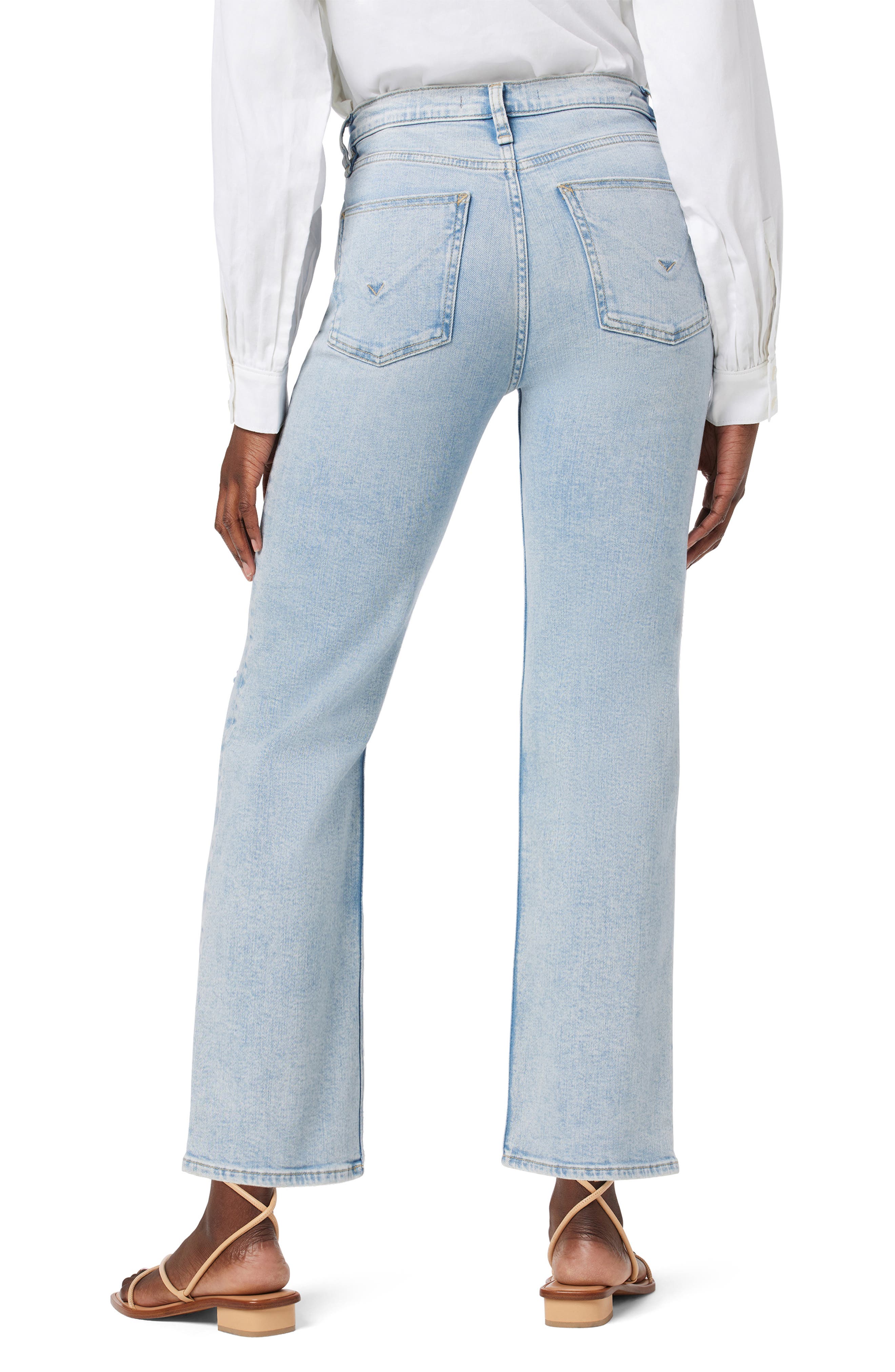 Hudson Jeans Remi Ripped High Waist Ankle Straight Leg Jeans