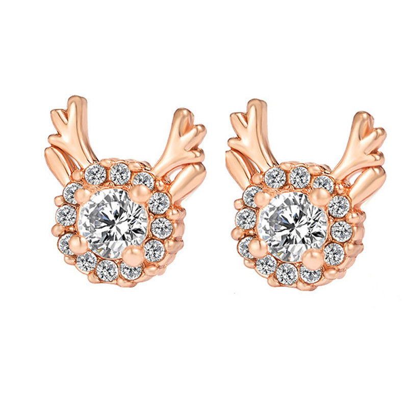925 sterling silver weekly earrings, a touch of luxury and sophistication, featuring a four-leaf clover and eight-pointed star design, fashionable and elegant, perfect as a Valentine's Day gift