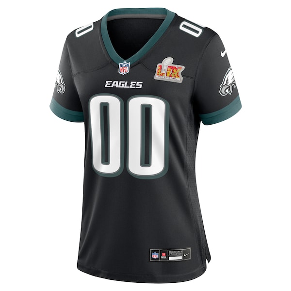 Philadelphia Eagles Nike Women's Super Bowl LIX Custom Alternate Game Jersey - Black