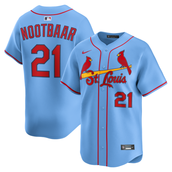 Lars Nootbaar St. Louis Cardinals Nike Alternate Limited Jersey - Light Blue/White