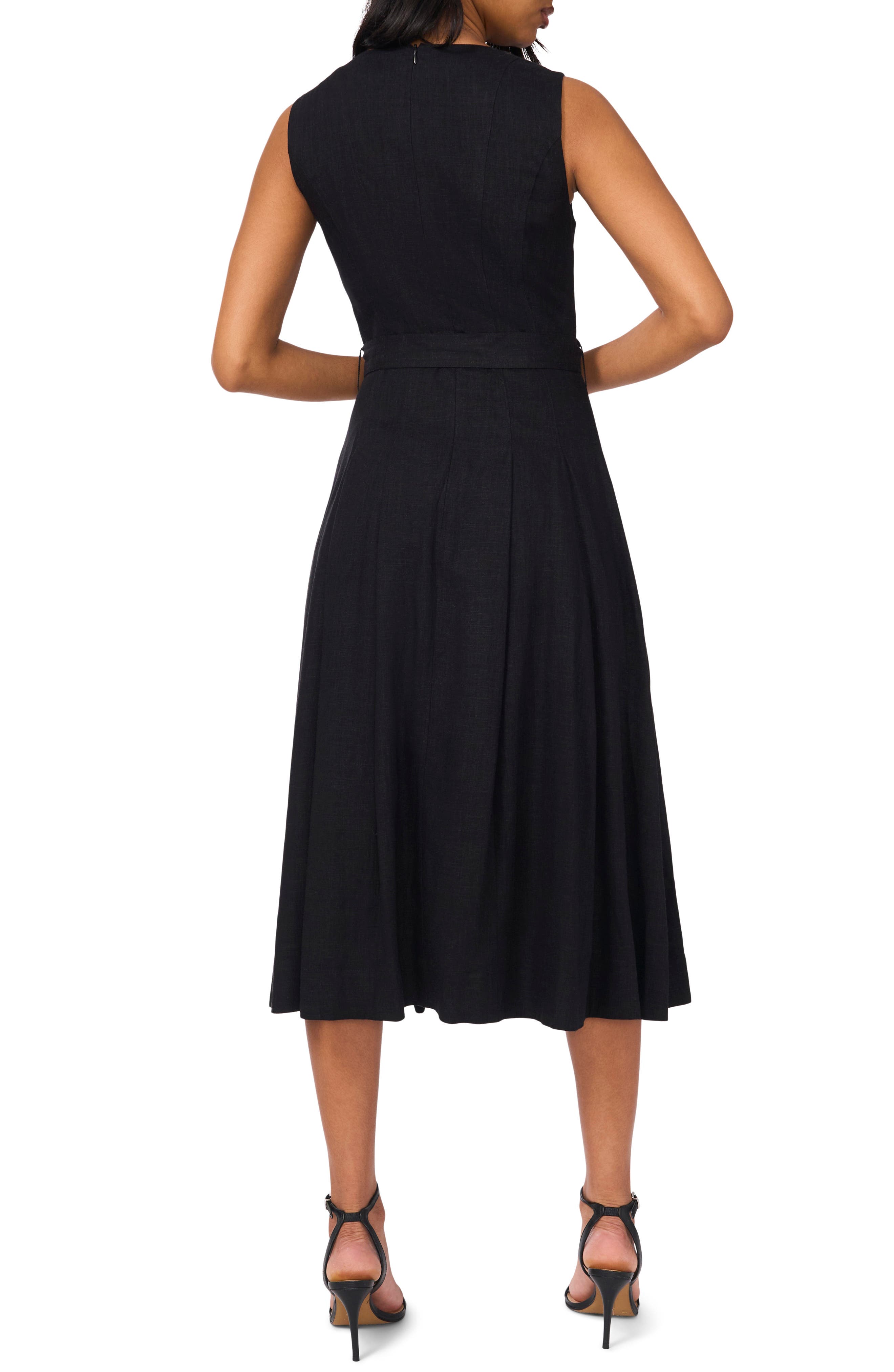 Halogen® Sleeveless A-Line Midi Dress