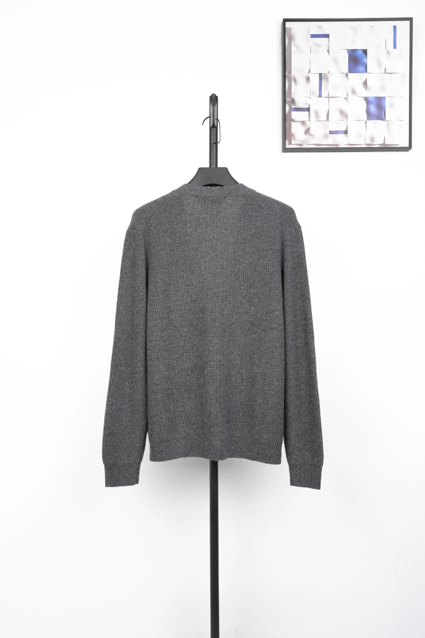 Louis Vuitton Grey Cashmere Feel Knit Cardigan product photo from LabelPicks