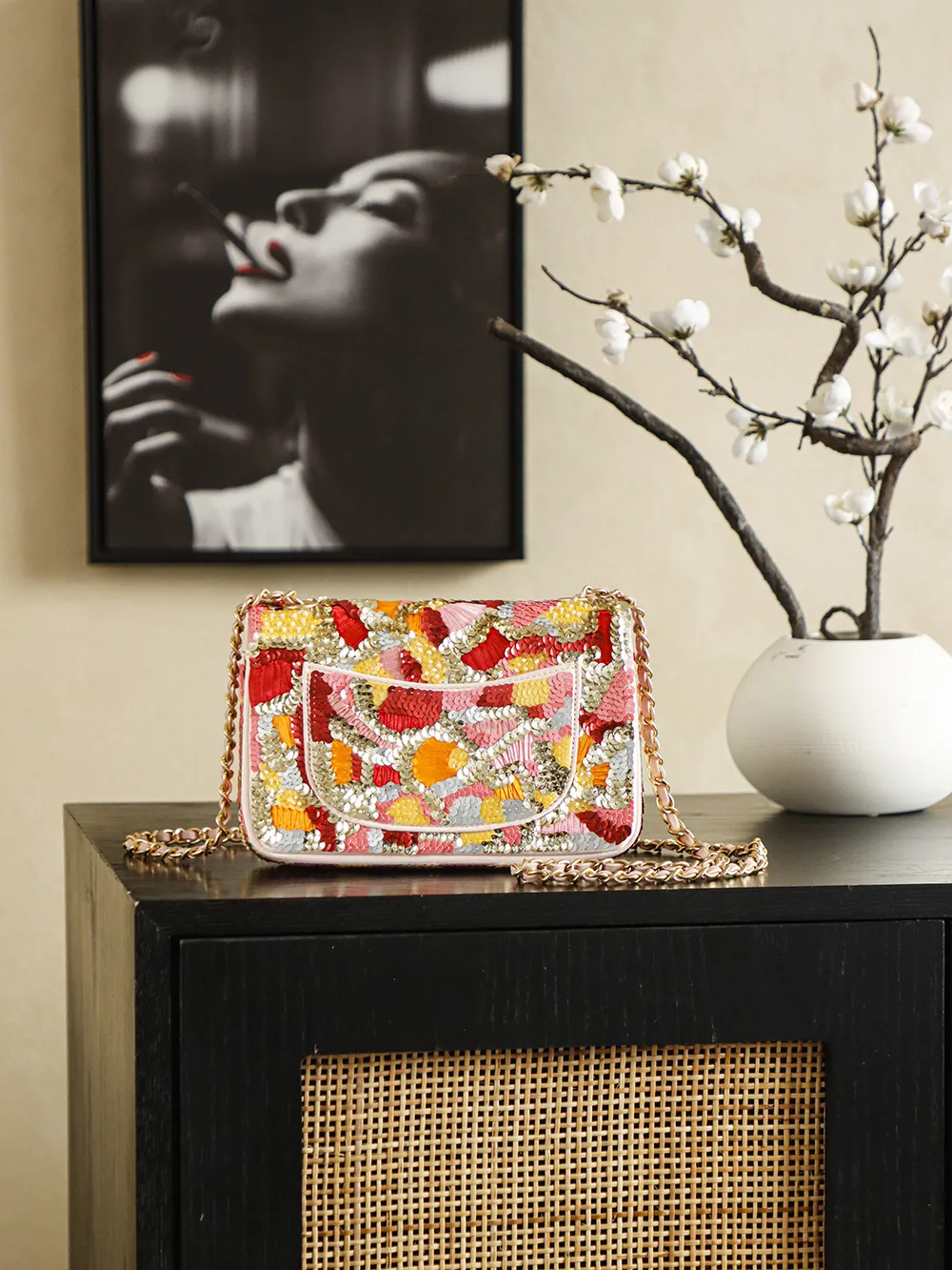 Chanel Classic Flap Satin Crossbody Bag product photo from LabelPicks
