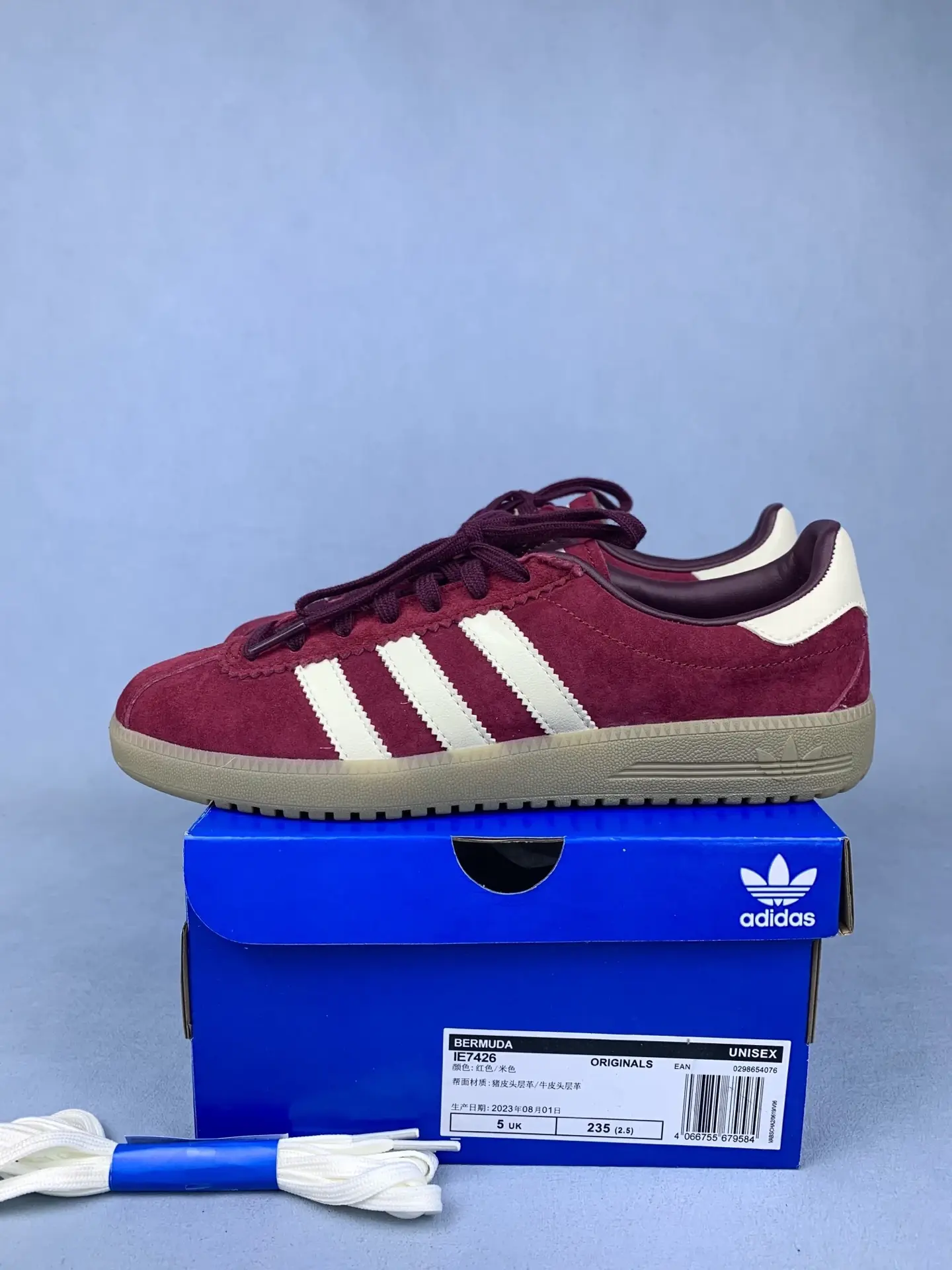 adidas Bermuda Collegiate Burgundy Shoes product photo from LabelPicks