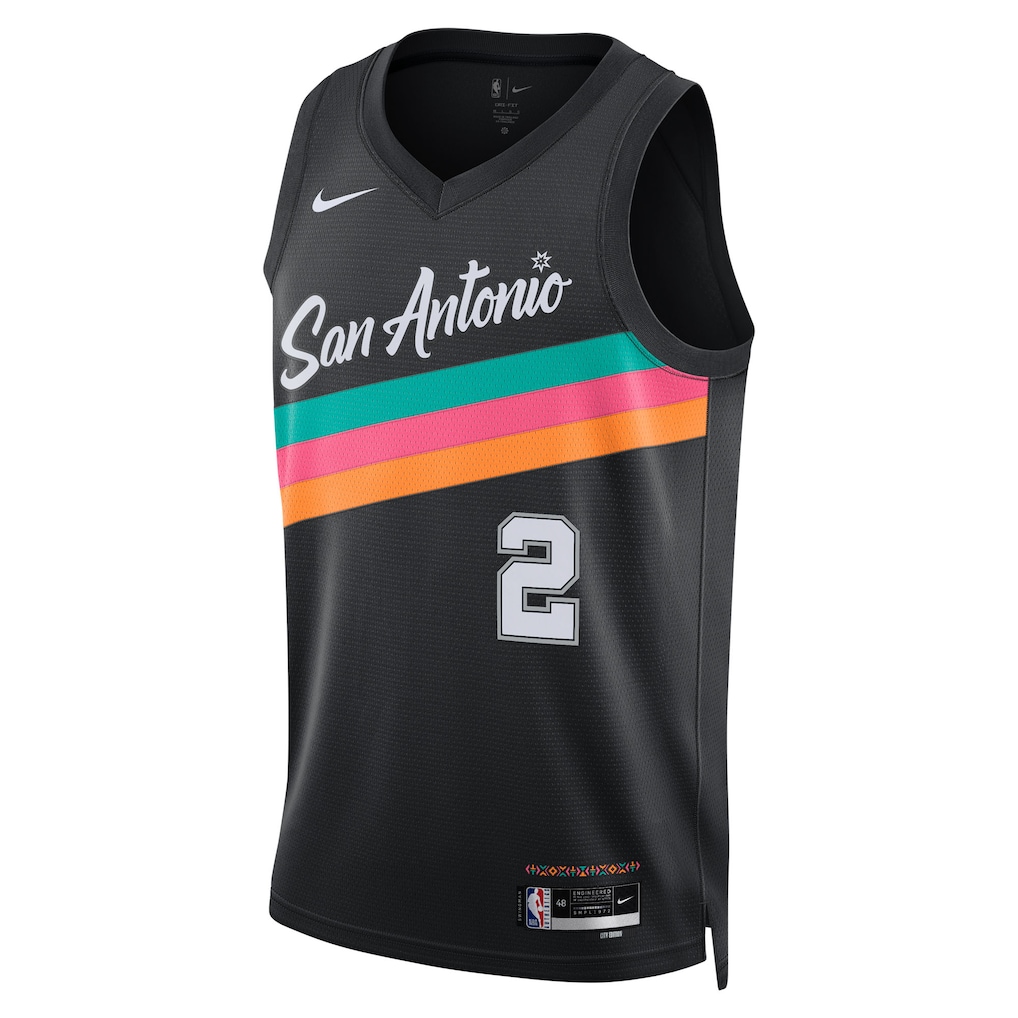 Dylan Harper San Antonio Spurs Nike Youth 2025/26 City Edition Swingman Jersey - Black