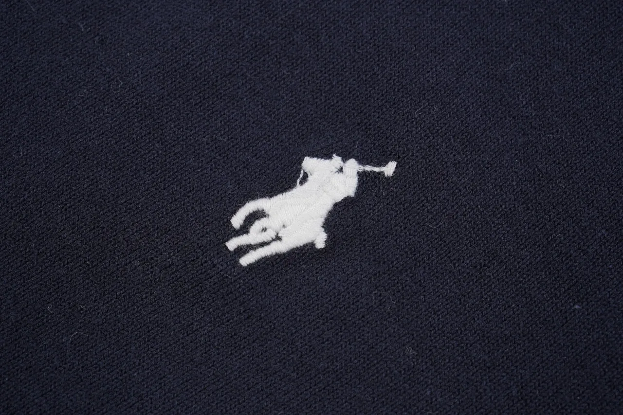 Ralph Lauren Navy Pony Embroidered Plain Knit Polo Shirt product photo from LabelPicks