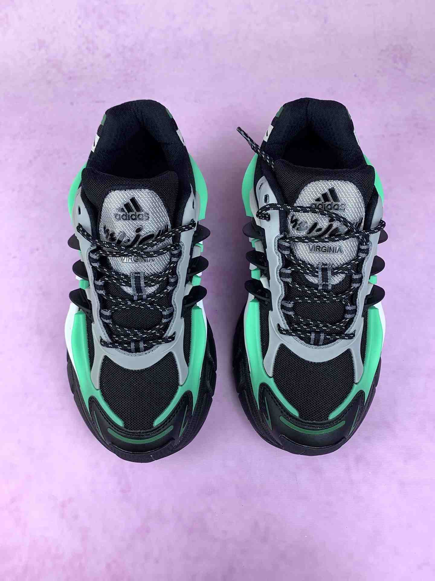 Pharrell Williams x adidas Adistar Jellyfish Aqua Black White Shoes