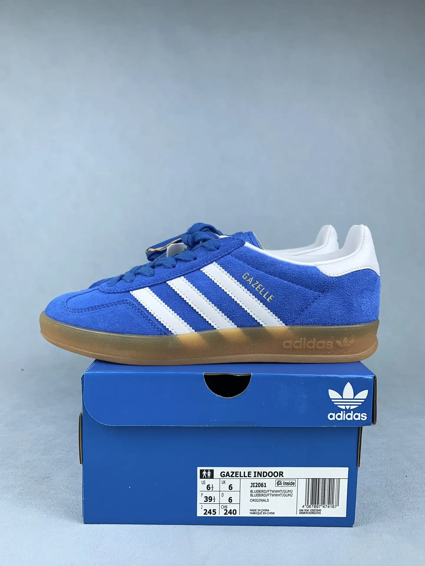 adidas Gazelle Indoor Blue Bird Shoes product photo from LabelPicks