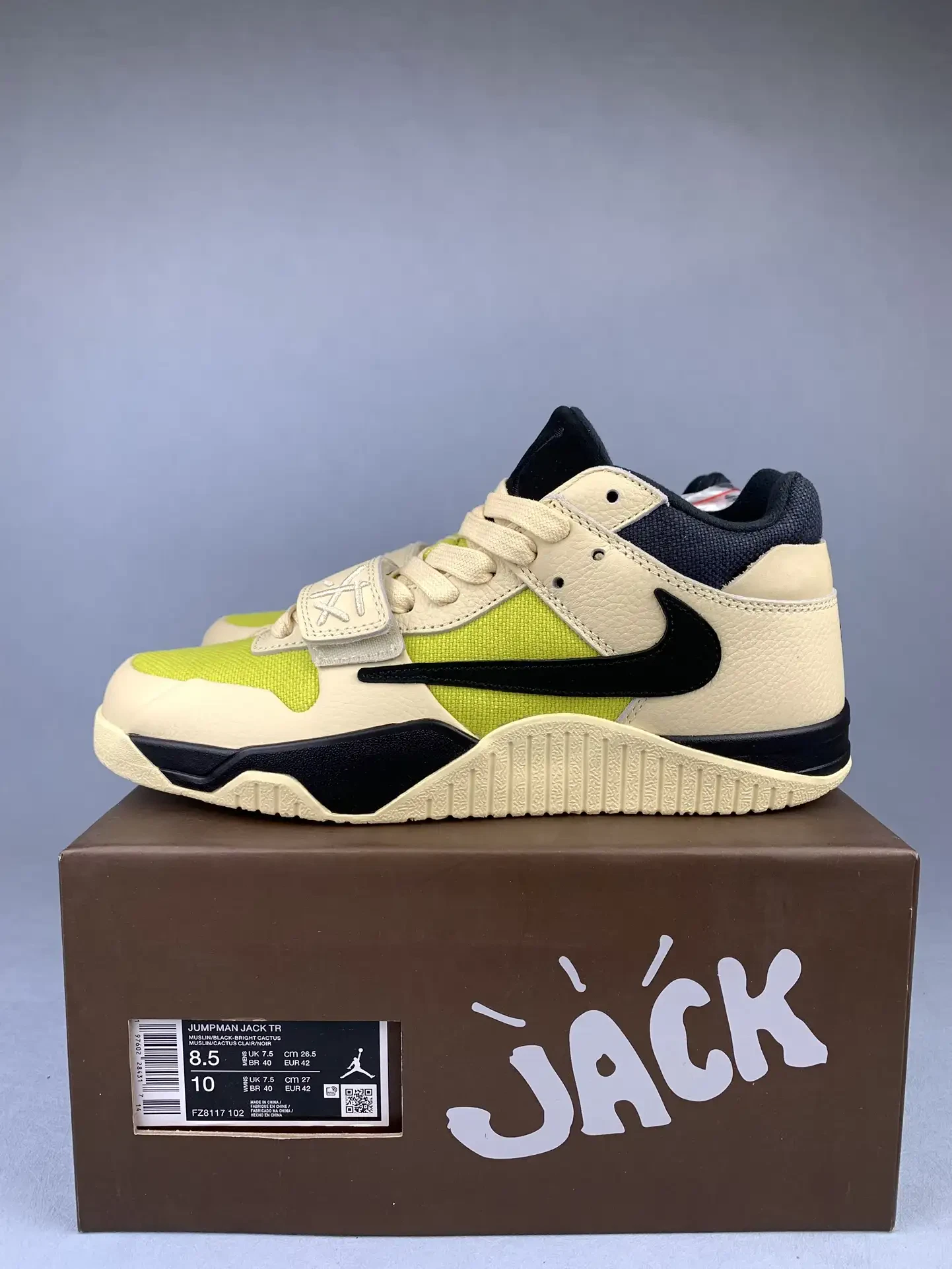 Travis Scott x Jordan Jumpman Jack TR “Bright Cactus” Shoes product photo from LabelPicks