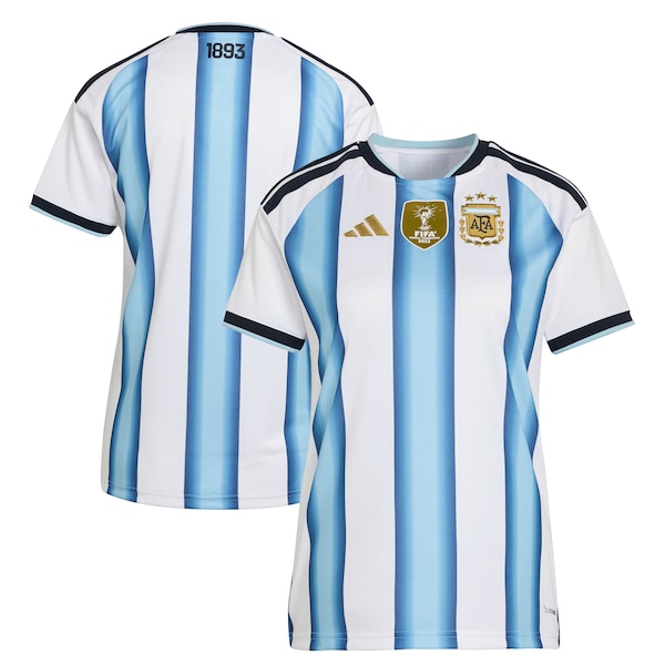 Argentina National Team adidas Women's FIFA x World Cup 2022 Winners Home Replica Jersey - White