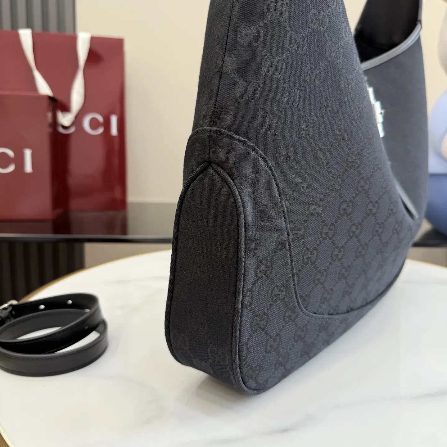 Gucci Jackie Black Quilted Leather Shoulder Bag product photo from LabelPicks