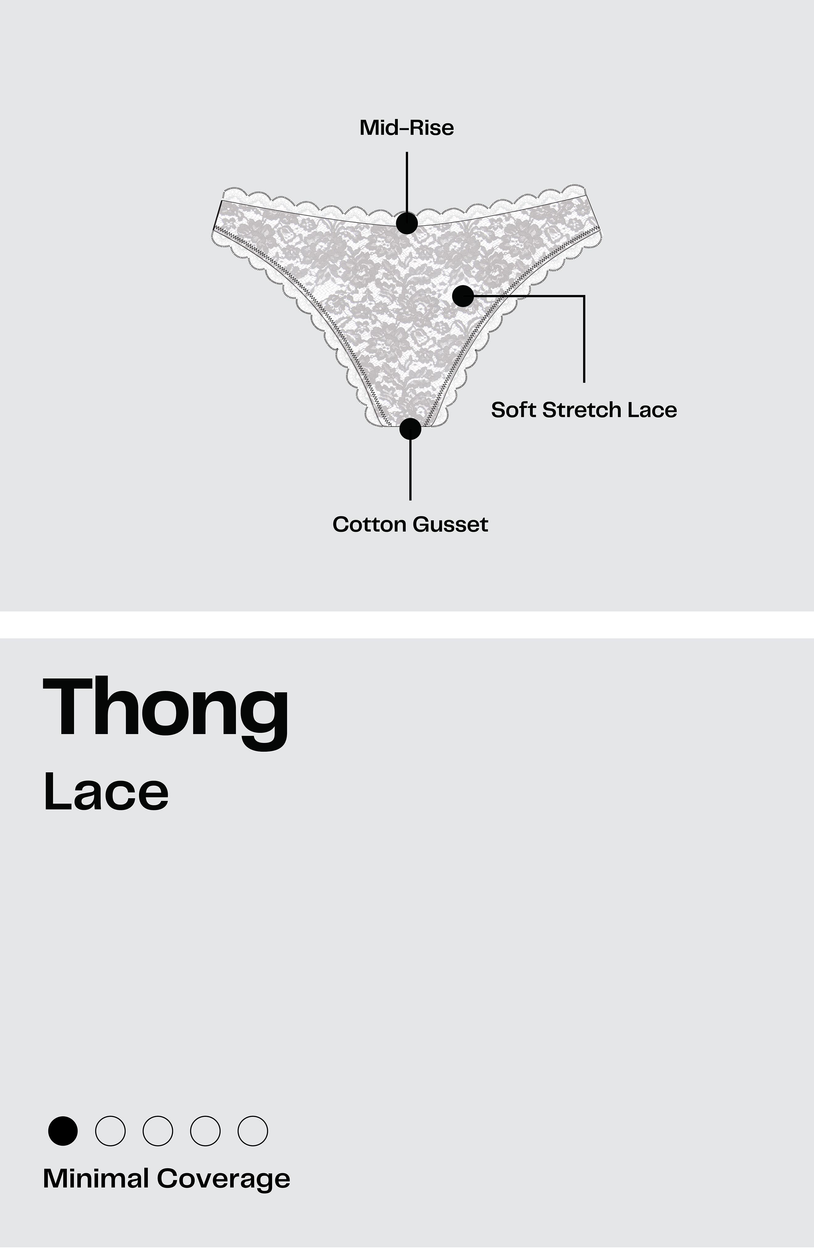 NORDSTROM RACK Assorted 5-Pack Lace Thongs