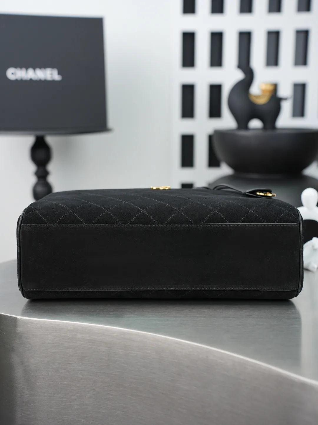 Chanel Black Smooth Leather Top Handle Bag product photo from LabelPicks