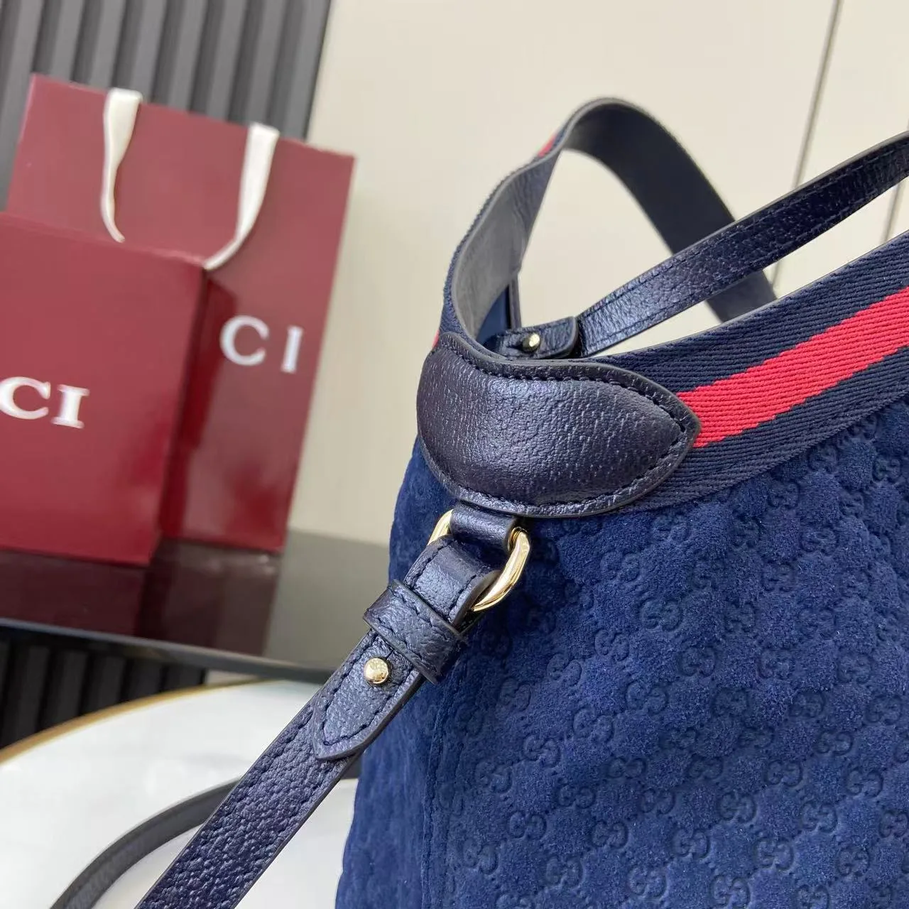 Gucci Blue GG Supreme Canvas Tote Bag product photo from LabelPicks