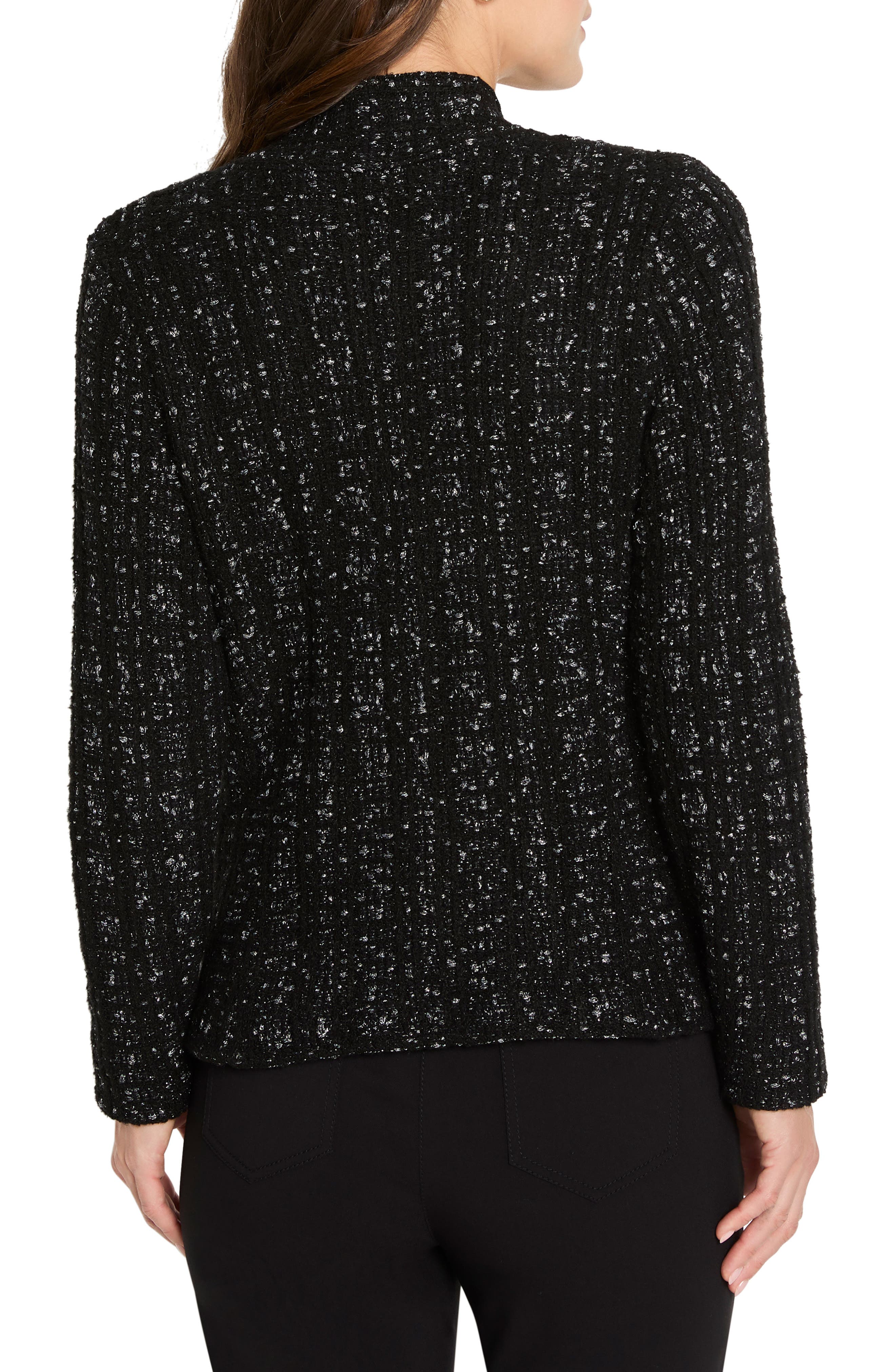 NIC+ZOE Metallic Grid Jacket