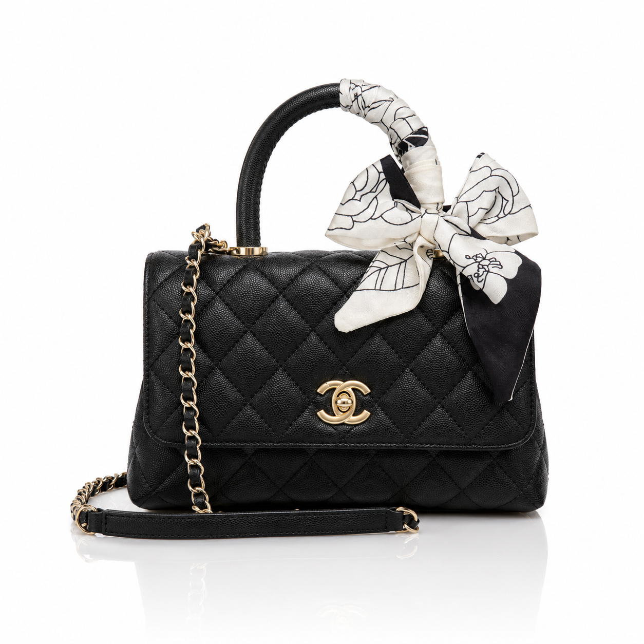 Bolsa Feminina Coco Handle Pequena em Couro Matelassê – 7 Cores Modelo: A92990