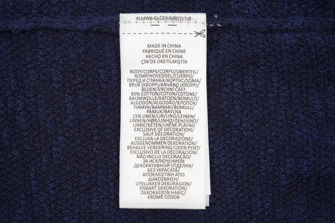 Ralph Lauren Navy Pony Embroidered Linen Johnny Collar Polo Shirt product photo from LabelPicks