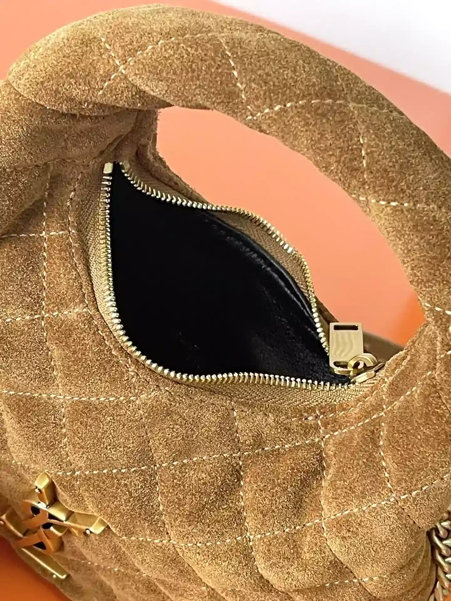 Saint Laurent Brown Quilted Leather Hobo Bag product photo from LabelPicks