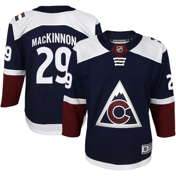 Nathan MacKinnon Colorado Avalanche Youth Alternate Premier Player Jersey - Navy/Burgundy