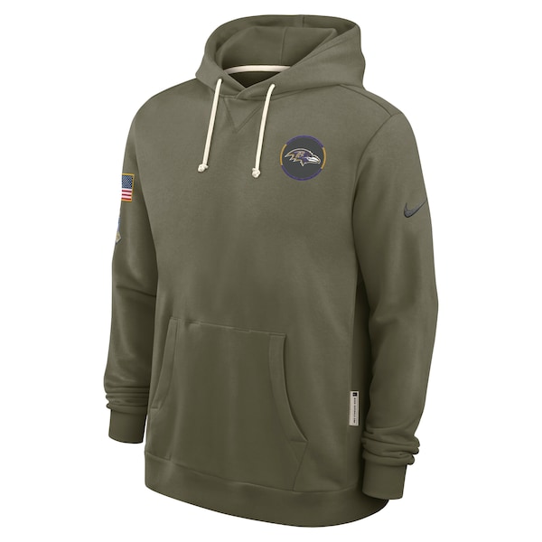 Baltimore Ravens Nike 2025 Salute to Service Sideline Standard Issue Dri-FIT Hoodie - Olive