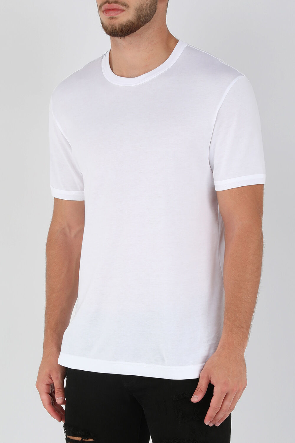 DOLCE & GABBANA חולצת טי קצרה עם לוגו