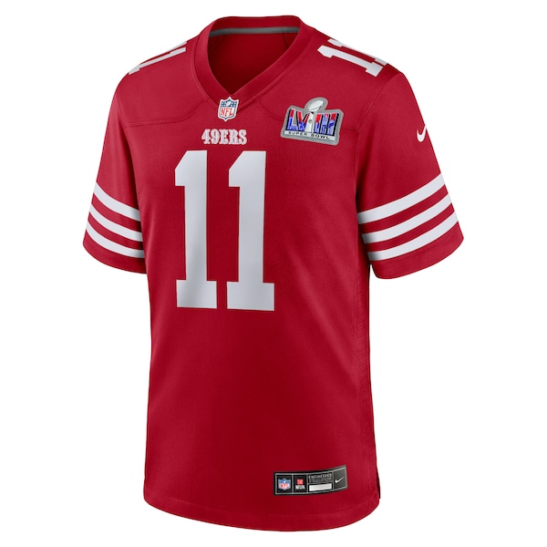 Brandon Aiyuk San Francisco 49ers Nike Super Bowl LVIII Game Jersey - Scarlet