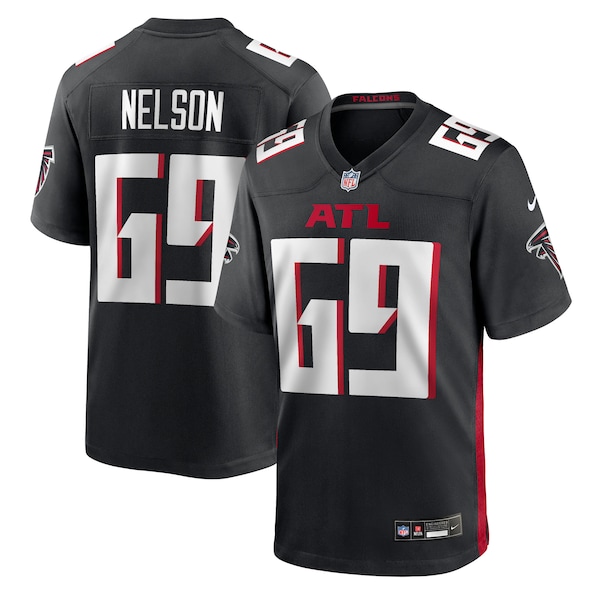 Jack Nelson Atlanta Falcons Nike Team Game Jersey -  Black