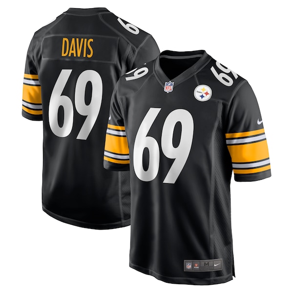 Domenique Davis Pittsburgh Steelers Nike  Game Jersey -  Black