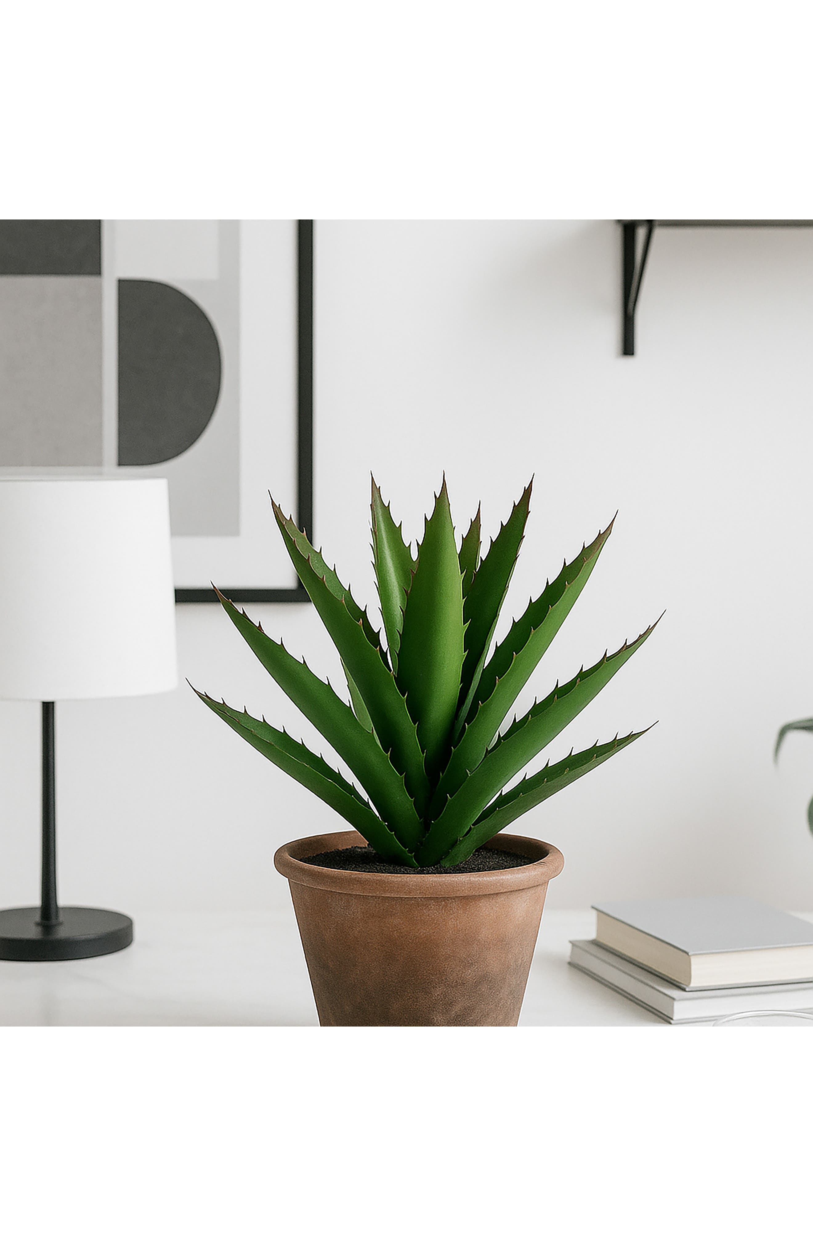 A & B Home Artificial Agave Cactus Plant