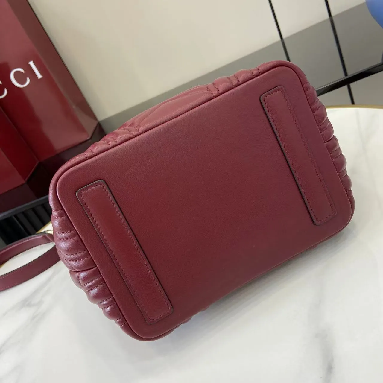Gucci Red Marmont GG Supreme Canvas Tote Bag product photo from LabelPicks