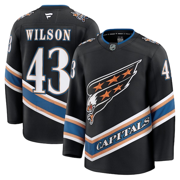 Tom Wilson Washington Capitals  Alternate 50th Anniversary Premium Jersey - Black/Red
