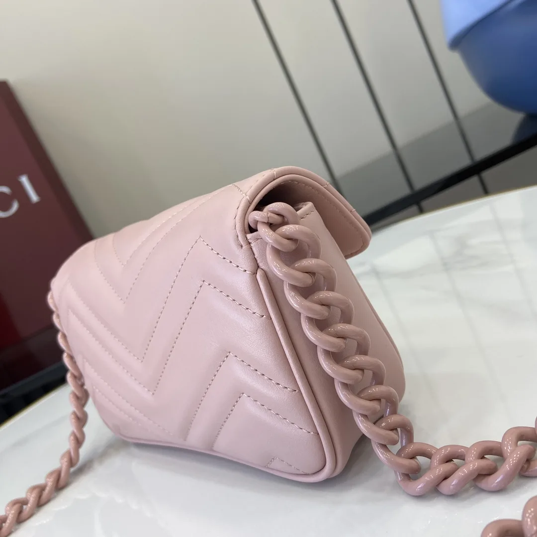 Gucci Pink Marmont Quilted Leather Shoulder Bag product photo from LabelPicks