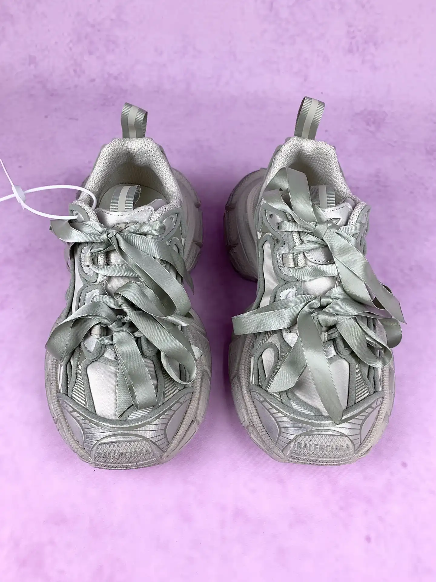 3XL Satin Bow Sneaker in Taupe product photo from LabelPicks