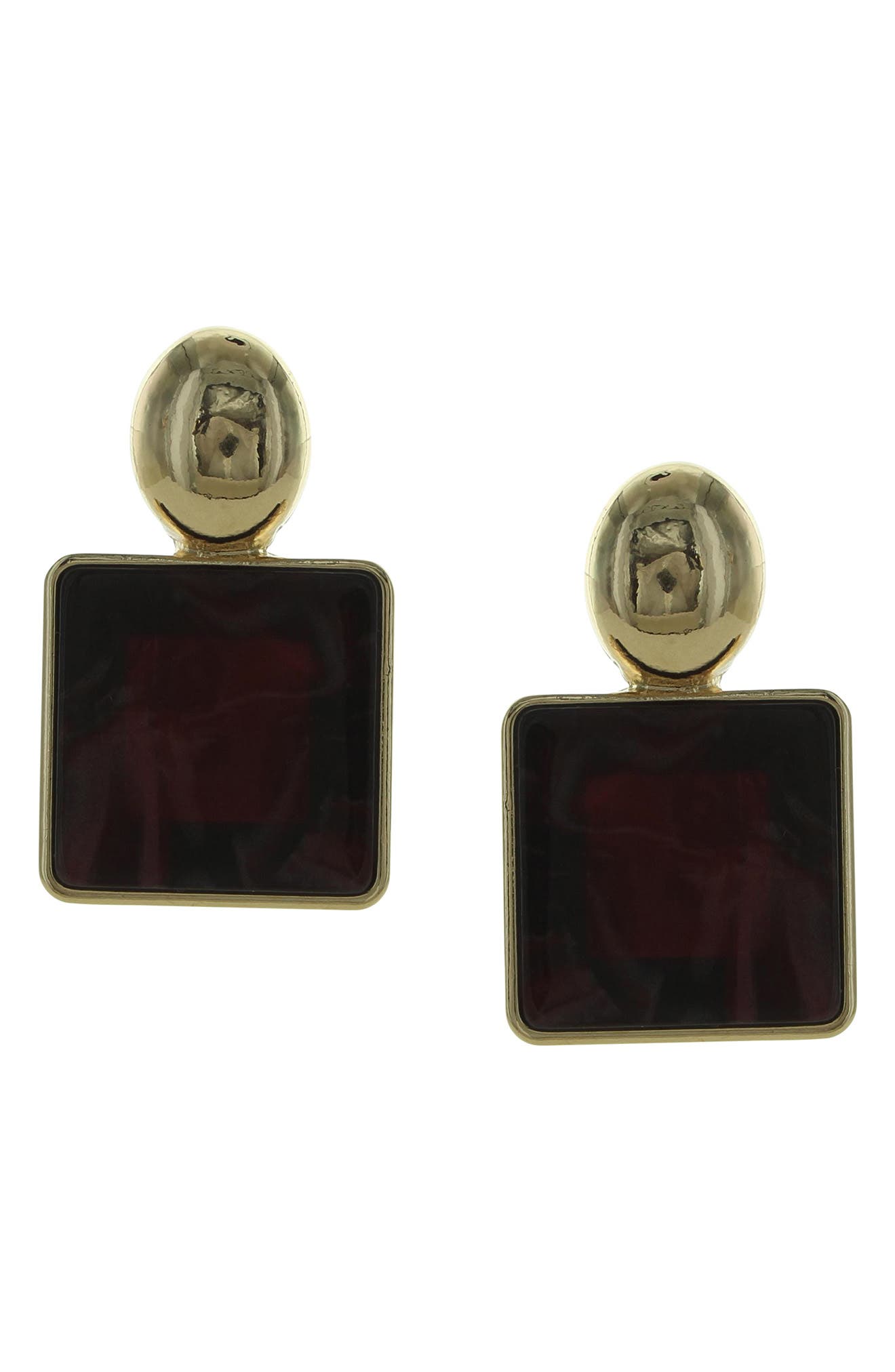OLIVIA WELLES Ruby Marbled Earrings